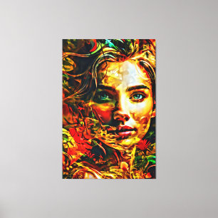 Meine digitale Kunstpinsel Leinwanddruck