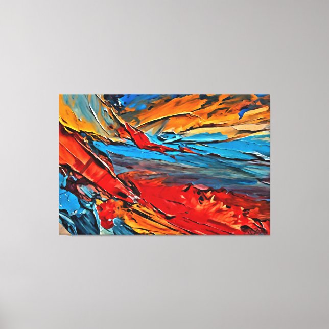 Meine digitale Kunstpinsel Leinwanddruck (Vorderseite)