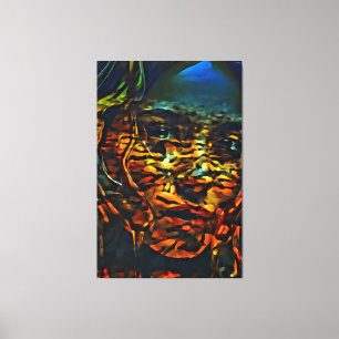 Meine digitale Kunstpinsel Leinwanddruck