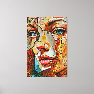 Meine digitale Kunstpinsel Leinwanddruck