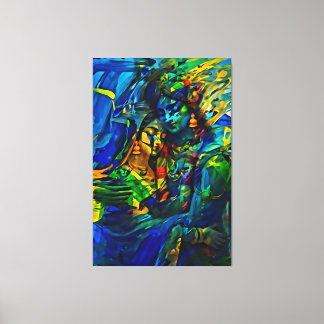 Meine digitale Kunstpinsel Leinwanddruck