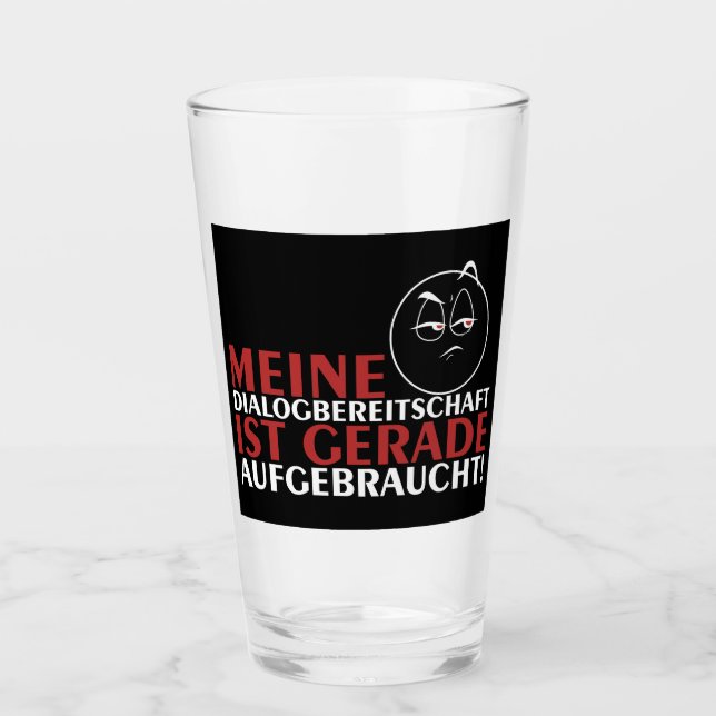 Meine "Diktatur ist gerade aufcht"! Glas (Vorderseite)
