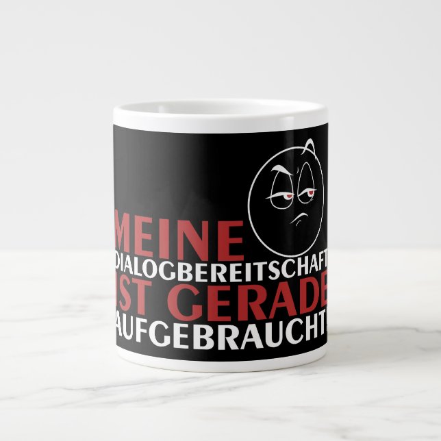 Meine "Diktatur ist gerade aufcht"! Jumbo-Tasse (Vorderseite)