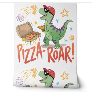 meine dinasour essen pizza für food liebhaber tapete