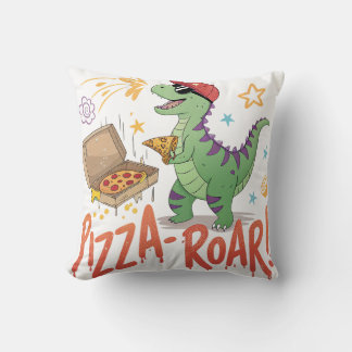 Meine Dinasour isst Pizza für mich Kissen