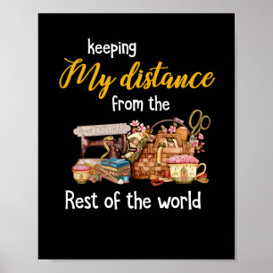 Meine Distanz zur Erholung der Welt behaltend Poster