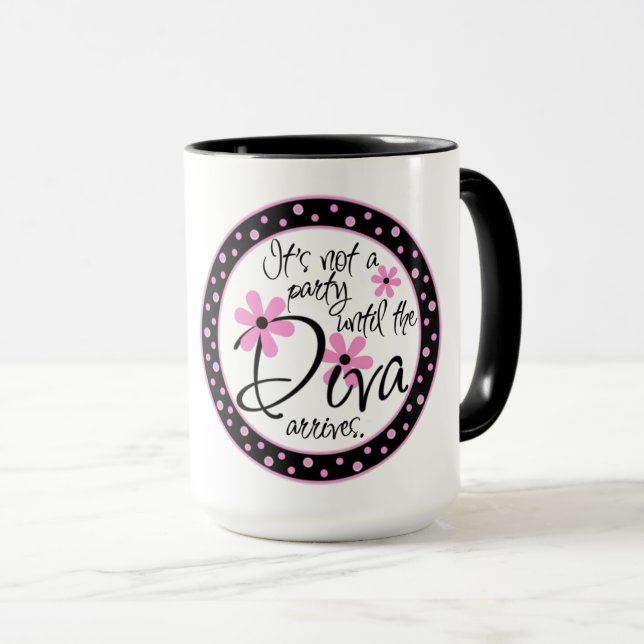 Meine Diva-Tasse Tasse (VorderseiteRechts)