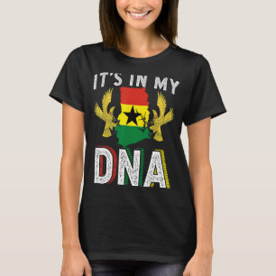 Meine DNA-Ghana-Pride-Flag-Wurzeln Geboren Ghanais T-Shirt