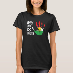 Meine DNA ist die kurdische kurdische Flagge Kurde T-Shirt