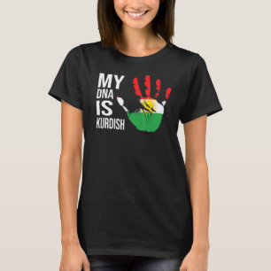 Meine DNA ist die kurdische kurdische Flagge Kurde T-Shirt