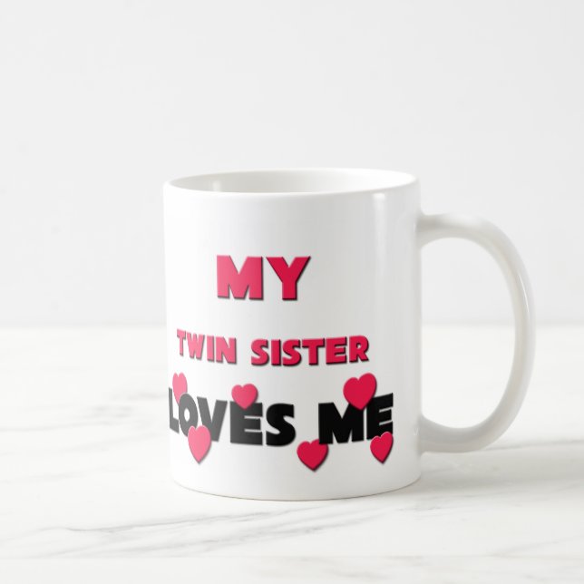 Meine Doppelschwester-Lieben ich Kaffeetasse (Rechts)