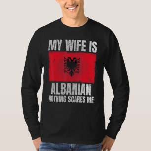 Meine Ehefrau ist Albanisch Print für Ehemann Alba T-Shirt