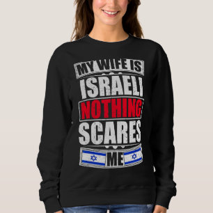 Meine Ehefrau ist die israelische Fahne, die mir n Sweatshirt