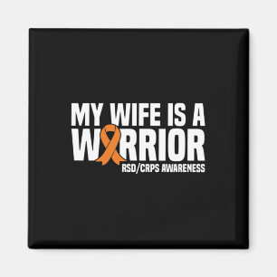 Meine Ehefrau ist ein Krieger Orange Ribbon Rsdcrp Magnet