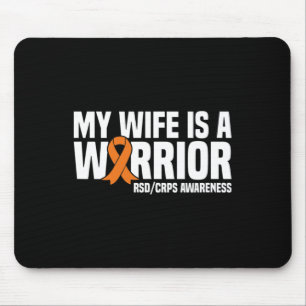 Meine Ehefrau ist ein Krieger Orange Ribbon Rsdcrp Mousepad