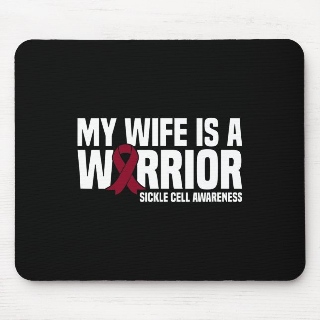 Meine Ehefrau ist eine Burgunder-Solarzelle A Mousepad (Vorne)