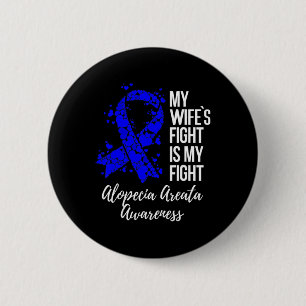 Meine Ehefrau kämpft gegen Alopezie Areata Awaren Button