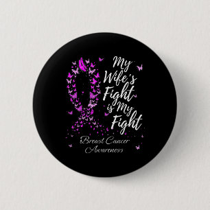 Meine Ehefrau kämpft gegen Brustkrebs Button