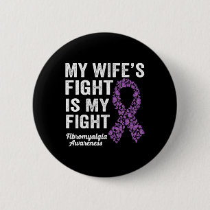 Meine Ehefrau kämpft gegen die Lila Fibromyalgie A Button