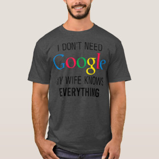 Meine Ehefrau kennt alles Funny Husband Vater Groo T-Shirt