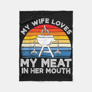 Meine Ehefrau Liebe mein Fleisch in ihrem Mund-Gri Fleecedecke