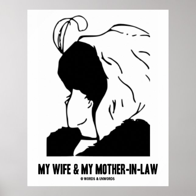 Meine Ehefrau und meine Schwiegermutter (Gestalttä Poster (Vorne)