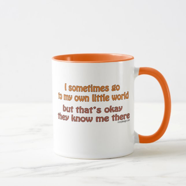 Meine eigene kleine Welt Tasse (Rechts)