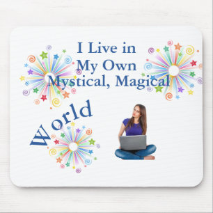Meine eigene mystische magische Welt-Laptop-Frau Mousepad