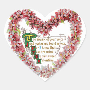 Meine eigene süße Valentine Herz-Aufkleber