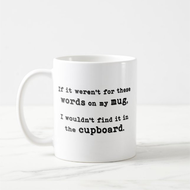 Meine einzige Tasse. Kaffeetasse (Links)