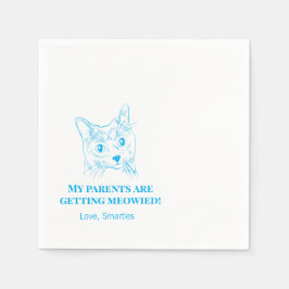 Meine Eltern bekommen die verheiratete Katze Hochz Serviette