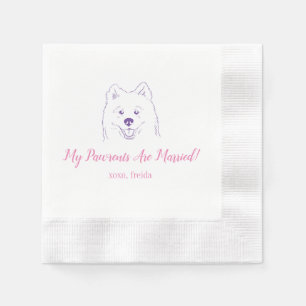Meine Eltern sind Verheiratet, samoyed Wedkins Serviette