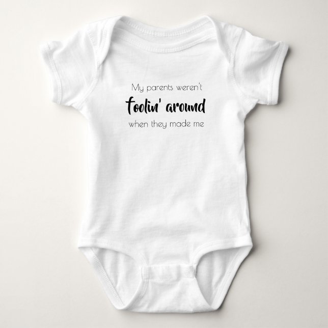 Meine Eltern waren nicht foolin um IVF Bodysuit Baby Strampler (Vorderseite)