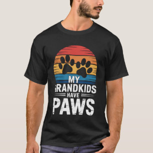 Meine Enkel haben Pfoten Hund Katze Tier Großelter T-Shirt