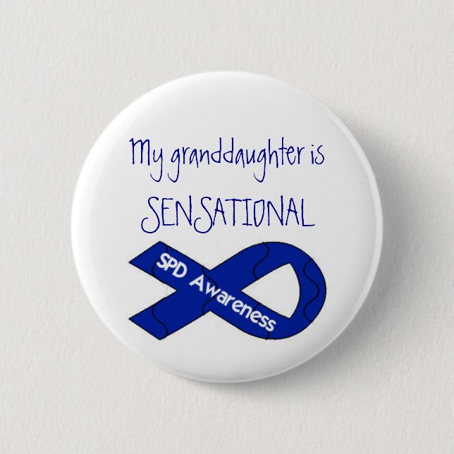 Meine Enkelin ist SENSATIONELLES SPD-Bewusstsein Button (Vorderseite)