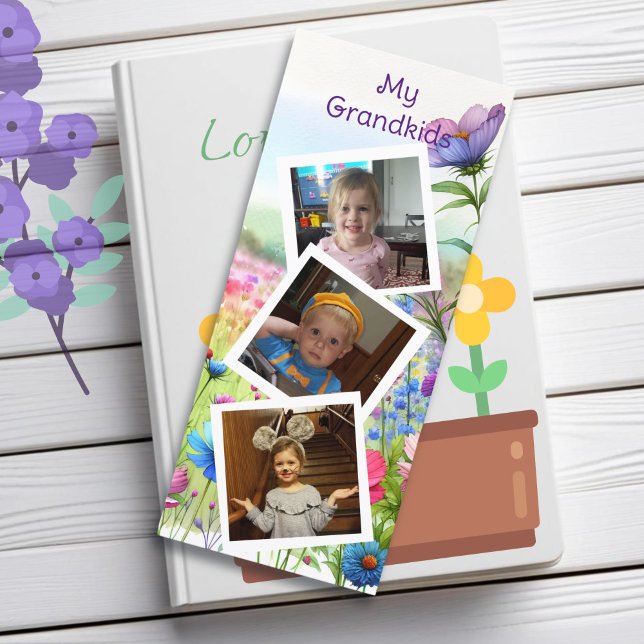 Meine Enkelkinder Grosses Personalisiertes Lesezei Menükarte (Von Creator hochgeladen)