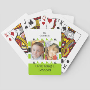 Meine Enkelkinder Liebe ist ein Grandgrün weiß Spielkarten