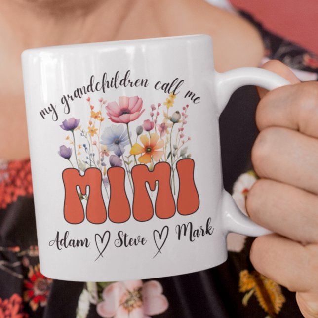 Meine Enkelkinder nennen mich Mimi-Tasse Kaffeetasse (Von Creator hochgeladen)