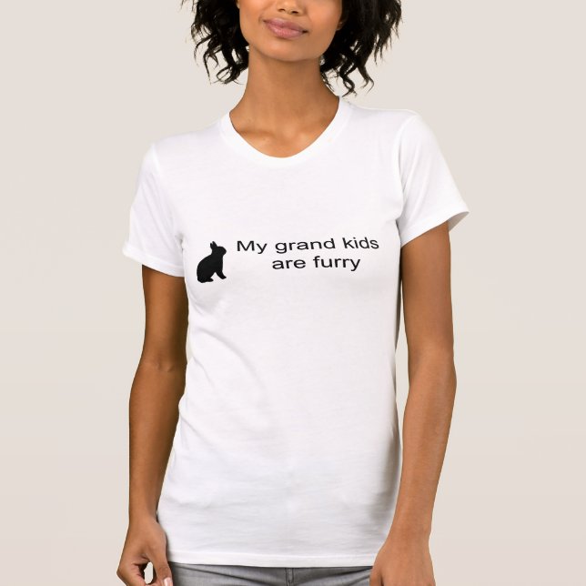 Meine Enkelkinder sind Furry (Kaninchen)-Shirt T-Shirt (Vorderseite)