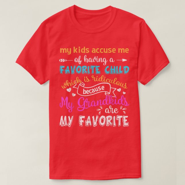Meine Enkelkinder sind mein Lieblingsgeschenk für  T-Shirt (Design vorne)