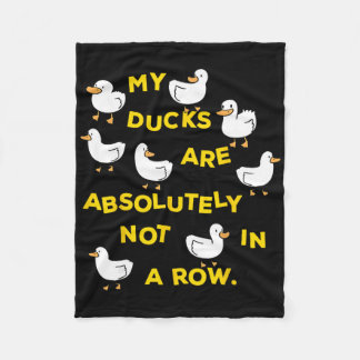 Meine Enten sind absolut nicht in einer Reihe lust Fleecedecke