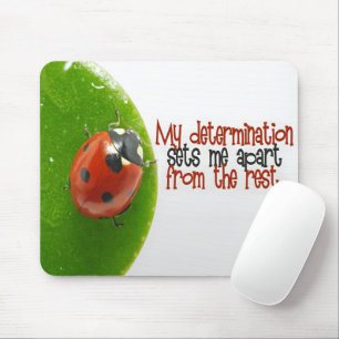 "Meine Entschlossenheit" Motivation Affirmation Mousepad