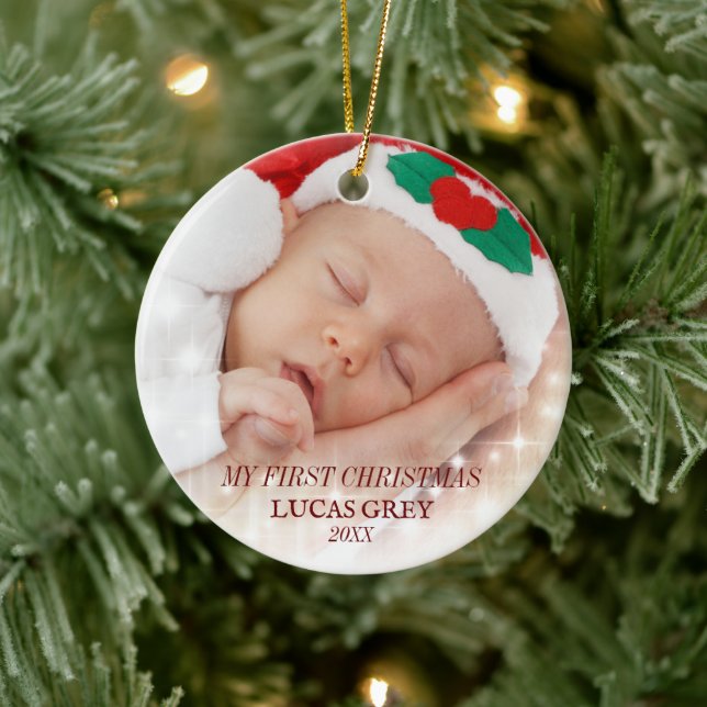 MEINE ERSTE CHRISTMAS-ORNATION NIEDLICHE KERAMIK ORNAMENT (Baum)