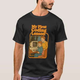 Meine erste Code-Lektion Retro lustiges Programmie T-Shirt