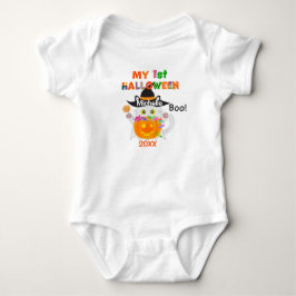 Meine erste Halloween-Geisterkatze Baby Strampler