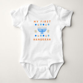 Meine erste Hanukkah Baby Strampler