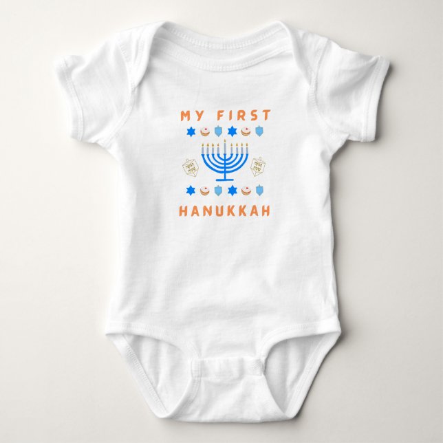Meine erste Hanukkah Baby Strampler (Vorderseite)