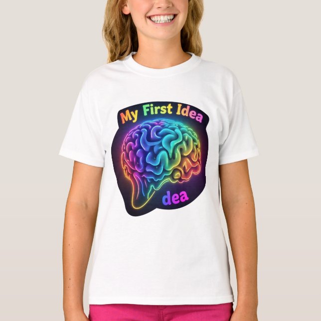 Meine erste Idee - kreatives und inspirierendes De T-Shirt (Vorderseite)