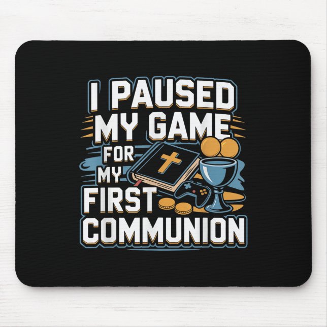 Meine erste Kommunion Videospiel-Controller-Gesche Mousepad (Vorne)