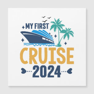 Meine erste Kreuzfahrt 2024 Magnetkarte